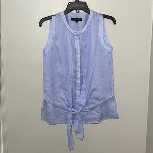 Powder Blue Sleeveless Blouse